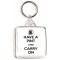 Have a Pint and Carry On - Square Keyring
