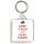 Keep Calm and Play Piano - Square Keyring