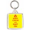 Keep Calm and Fart On - Square Keyring