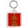 Keep Calm and Love Jesus - Square Keyring