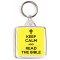 Keep Calm and Read the Bible - Square Keyring