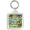 Keep Calm and Ride a Bike - Square Keyring
