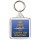 Keep Calm and Carry On Boating - Square Keyring