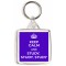 Keep Calm and Study Study Study! - Square Keyring