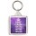 Keep Calm and Stay with Jesus - Square Keyring
