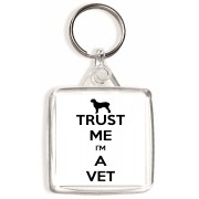 Trust Me I'm a Vet - Square Keyring
