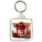 Keep Calm and Eat Cheesecake - Square Keyring