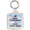 Open Your Heart & Open Your Mind - Square Keyring