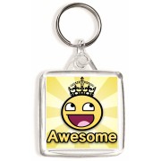 Awesome - Square Keyring