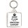Keep Clam I'm an English Expert - Square Keyring