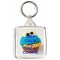 Keep Calm and Eat A Cookie -Square Keyring