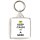 Keep Calm I'm a Geek - Square Keyring