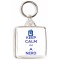 Keep Calm I'm a Nerd - Square Keyring
