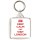 Keep Calm and Visit London - Square Keyring