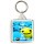 Keep Calm and Be Different - Square Keyring