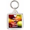 Keep Calm and Love Fruit - Square Keyring