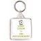Keep Calm I'm an Accountant - Square Keyring