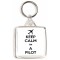 Keep Calm I'm a Pilot - Square Keyring