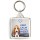 Keep Calm and Love Basset Hounds - Square Keyring