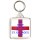 Keep Calm and Happy St. George's Day - Square Keyring