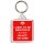 I Used to be Indecisive But Now I'm Not so Sure - Square Keyring