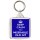 Keep Calm You Miserable Old Git - Square Keyring