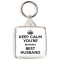 Keep Calm You're Britain's Best Husband - Square Keyring