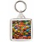 Keep Calm and Eat Smarties - Square Keyring