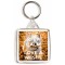 Keep Calm and Love a Westie - Square Keyring