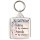 Sisters by Chance Friends by Choice - Square Keyring