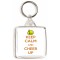Keep Calm and Cheer Up - Square Keyring