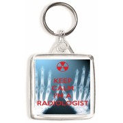 Keep Calm I'm a Radiologist - Square Keyring