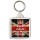 Keep Calm I'm British - Square Keyring