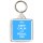 Keep Calm and Pedal On - Square Keyring