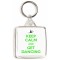 Keep Calm and Get Dancing - Square Keyring