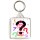 Keep Calm and Do a Quiz - Square Keyring