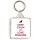Keep Calm and Love Pigeons - Square Keyring