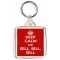 Keep Calm and Sell, Sell, Sell - Square Keyring
