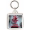 Keep Calm and Love Staffies - Square Keyring