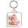 Keep Calm and Love Your Gerbils - Square Keyring
