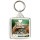 Keep Calm and Love Squirrels - Square Keyring