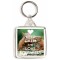 Keep Calm and Love Squirrels - Square Keyring
