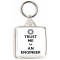 Trust Me I'm an Engineer - Square Keyring