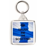 Trust Me I'm Scottish - Square Keyring