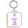 I Shall Obey the Wife - Square Keyring