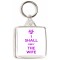 I Shall Obey the Wife - Square Keyring