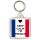 Keep Calm I'm French - Square Keyring