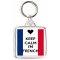 Keep Calm I'm French - Square Keyring