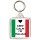 Keep Calm I'm Italian - Square Keyring