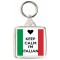 Keep Calm I'm Italian - Square Keyring